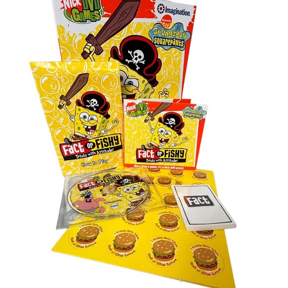 SpongeBob SquarePants Game Fact or Fishy DVD Imagination 2004 Sponge Bob - Picture 3 of 9